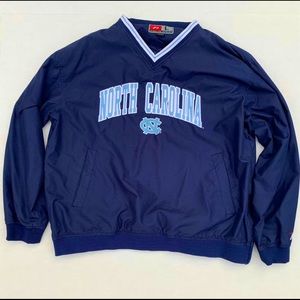 Vintage UNC Tarheels V-Neck Pullover - Men's size Large